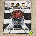 S.O.D. - Patch - S.O.D. - Speak English Or Die - Vintage Back Patch - Black Border