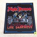 Night Demon - Patch - Night Demon - Live Darkness - ND/UNHP 2018 - Woven Backpatch - Black Border