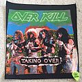 Overkill - Patch - Overkill - Taking Over - original vintage Back Patch