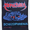 Sepultura - Patch - Sepultura Schizophrenia Backpatch 1991 Blue Grape Merchandising Razamataz