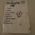 Malokarpatan - Other Collectable - Malokarpatan - Setlist 19.05.30