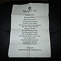 Skyclad - Other Collectable - Skyclad - setlist 19.08.03
