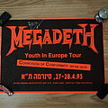 Megadeth - Other Collectable - Megadeth Youth in Europe tour poster singed by David Ellefson