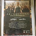 Arch Enemy - Other Collectable - Arch Enemy australian tour poster signed by all members