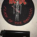 AC/DC - Patch - AC/DC "Flick Of The Switch" original circle patch (black border) vintage