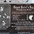 Grand Belial&#039;s Key - Other Collectable - Grand Belial's Key "Triumph of the Hordes" Flyer