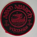 Amon Amarth - Patch - Amon Amarth Vikings Circular Patch Red Border