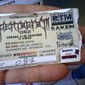 Pentagram (Chile) - Other Collectable - Pentagram Chile show ticket