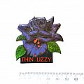 Thin Lizzy - Patch - THIN LIZZY black rose promo pin badge from 1979 .   RARE !
