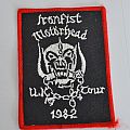 Motörhead - Patch - MOTORHEAD original iron fist tour patch 1982