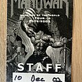 Manowar - Other Collectable - Manowar - staff pass