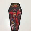 Iron Maiden - Patch - Iron Maiden "Stranger In A Strange Land" coffin patch black border