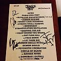 Jungle Rot - Other Collectable - Signed Jungle Rot Setlist