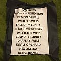 Opeth - Other Collectable - Opeth Setlist