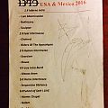 1349 - Other Collectable - Signed 1349 Setlist