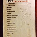 1349 - Other Collectable - Signed 1349 Setlist