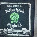 Motörhead - Patch - Motorhead no sleep at all 1989 patch (woven)