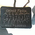 Order From Chaos - Patch - Order from Chaos Will to Power Patch Black Border