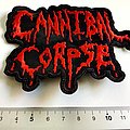 Cannibal Corpse - Patch - Cannibal Corpse shaped patch c231 red 9.5 x 12 cm