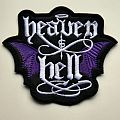 Heaven &amp; Hell - Patch - Heaven & Hell shaped patch h109 Dio black sabbath  8x9.5 cm