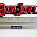 Bon Jovi - Patch - Bon Jovi shaped red patch 27