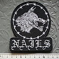 Nails - Patch - Nails shaped embroidered patch n11 --9.5 x 11 cm