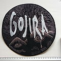 Gojira - Patch - Gojira   shaped embroidreded   backpatch  25 cm