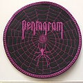 Pentagram - Patch - Pentagram spider web patch  p14  purple border