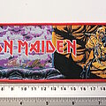 Iron Maiden - Patch - Iron Maiden Piece of mind  ltd edition strip 321 red border