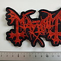 Mayhem - Patch - Mayhem shaped logo patch used 415