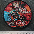 Iron Maiden - Patch - Iron Maiden Virtual XI circle patch 267 black border silver version ltd edtion