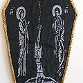 Batushka - Patch - Batushka coffin patch golden border b298 new 8 x 13 cm