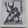 Bolt Thrower - Patch - Bolt Thrower   rising from the slaughter of war  patch b360  white border