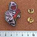Death - Pin / Badge - Death Leprosy  new shaped pin badge n6
