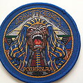 Iron Maiden - Patch - Iron Maiden Powerslave  ltd edition patch 229 with  blue  border and gold print