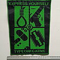 Type O Negative - Patch - Type O Negative  express yourself  back patch bp81  green border