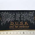 Cradle Of Filth - Patch - Cradle Of Filth official 1996 Dusk and her embrace strip patch c29---6.5x20 cm