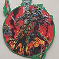 Iron Maiden - Patch - Iron Maiden  the final frontier shaped  patch 355 green border