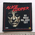Alice Cooper - Patch - Alice Cooper no more mr. nice guy  printed patch c121