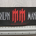 Marilyn Manson - Patch - Marilyn Manson new logo strip patch 7  official 2004 --7 x 20 cm
