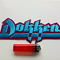 Dokken - Patch - Dokken shaped patch -mini backpatch bp68  size 24 x 6.5 cm