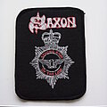 Saxon - Patch - Saxon   80's patch 46 Strong  arm of the law