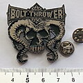 Bolt Thrower - Pin / Badge - Bolt Thrower  shaped new pin badge n5