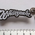 Whitesnake - Pin / Badge - Whitesnake new shaped pin badge n3  white