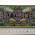 Bolt Thrower - Patch - Bolt Thrower honour valour pride strip patch b446   19.5x6cm  8x2.5 inch ...