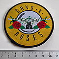 Guns N&#039; Roses - Patch - Guns N' Roses circle patch 90 with very nice silver glitter print