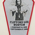 Cliff Burton - Patch - Cliff Burton to live is to die coffin patch 53 red border