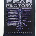 Fear Factory - Patch - Fear Factory demanufacture  patch f89-- 8 x 10 cm