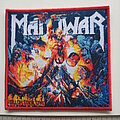 Manowar - Patch - Manowar hell on stage live patch m23  red border