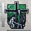 Type O Negative - Patch - Type O Negative Peter Steele with axe backpatch   32.5 x 37 cm